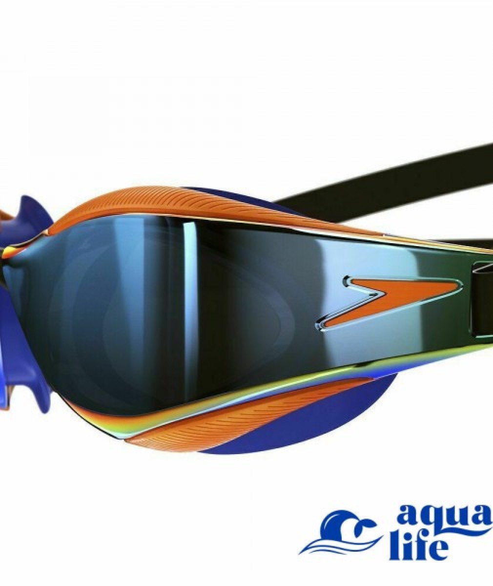 окуляри для плавання Fastskin Hyper Elite Mirror Goggle-Black/Blue/Dragon Fire/Ocean Chrome Speedo зображення 1432 3