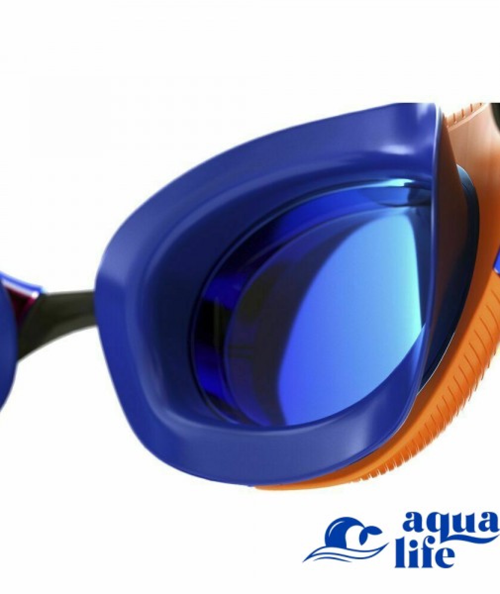 окуляри для плавання Fastskin Hyper Elite Mirror Goggle-Black/Blue/Dragon Fire/Ocean Chrome Speedo зображення 1432 4