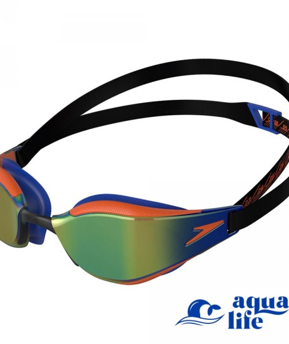 окуляри для плавання Fastskin Hyper Elite Mirror Goggle-Black/Blue/Dragon Fire/Ocean Chrome Speedo зображення 1432 6