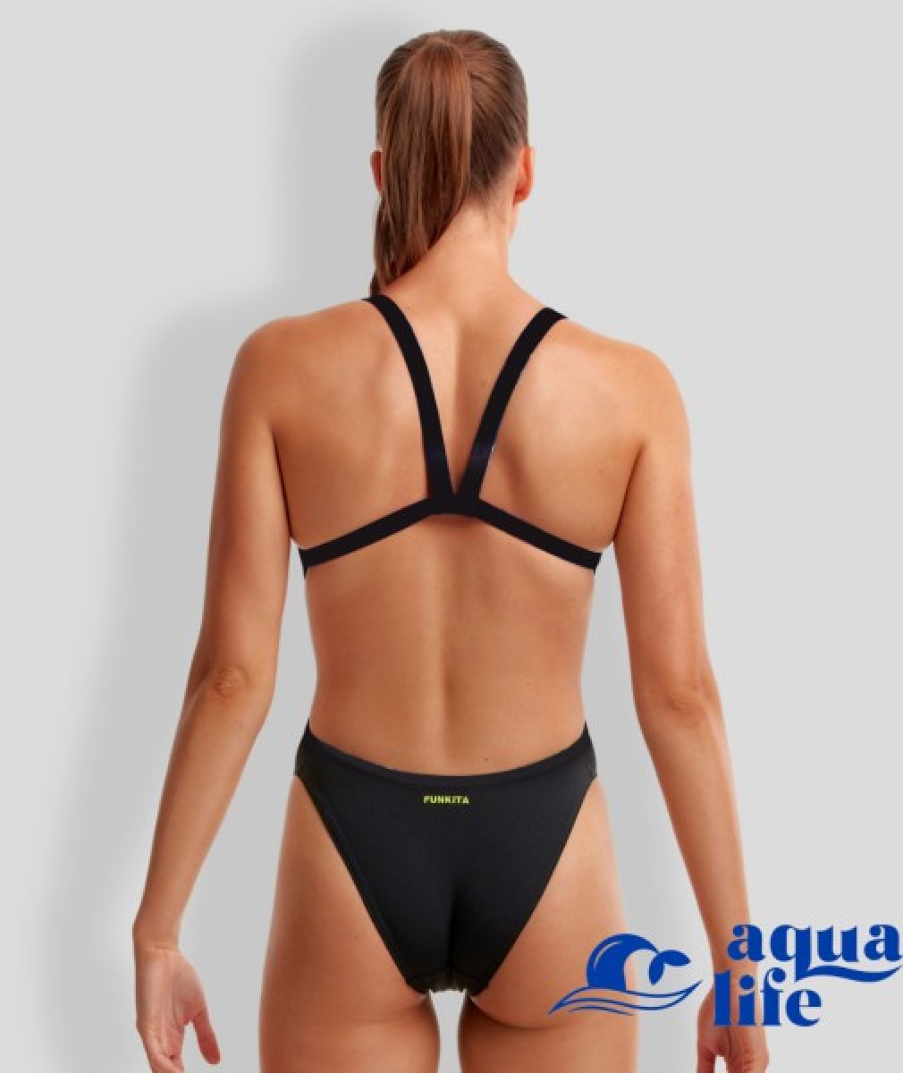 женский купальник Still black brace free one piece Funkita картинка 1818 2