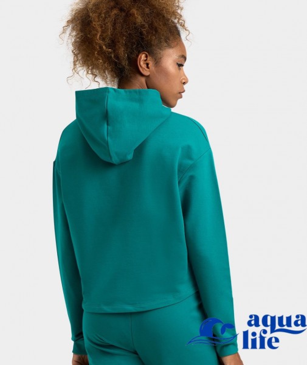 одяг та взуття худі жіноче Hooded Sweat Fleece green lake Arena зображення 2569 2