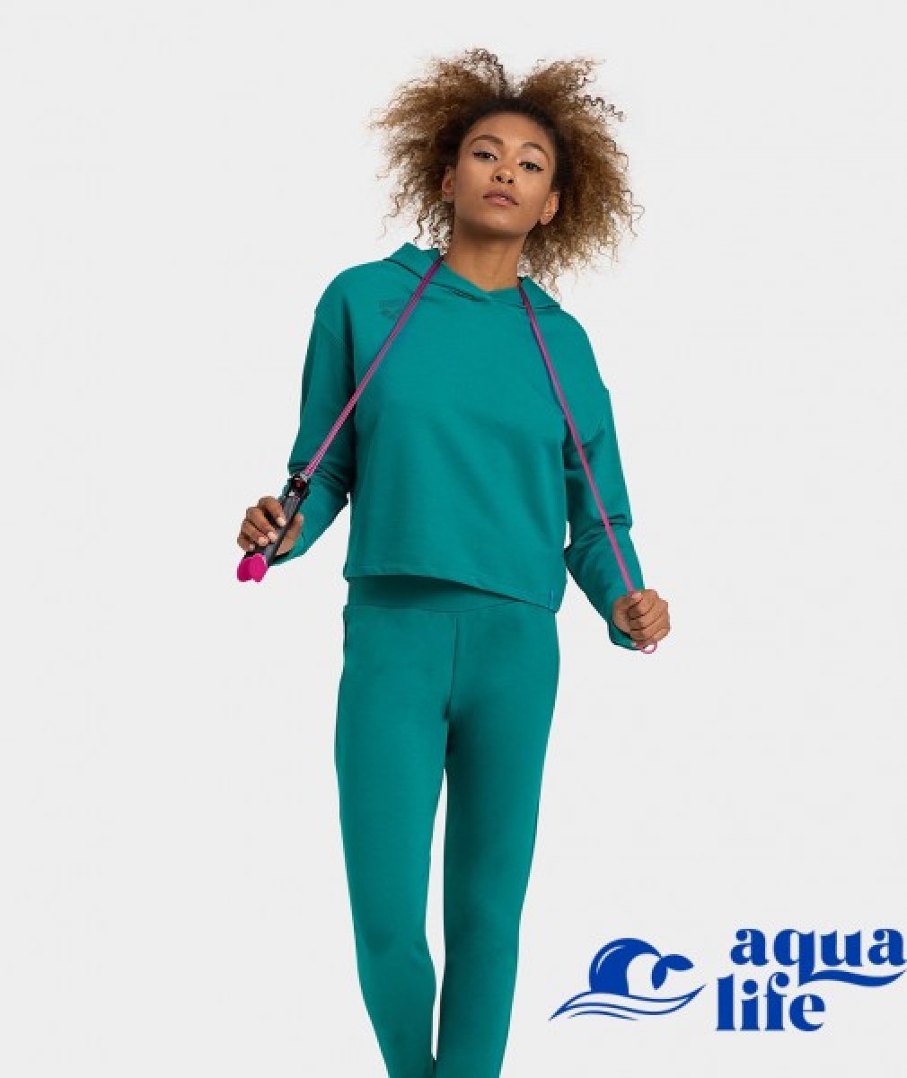 одяг та взуття худі жіноче Hooded Sweat Fleece green lake Arena зображення 2569 3