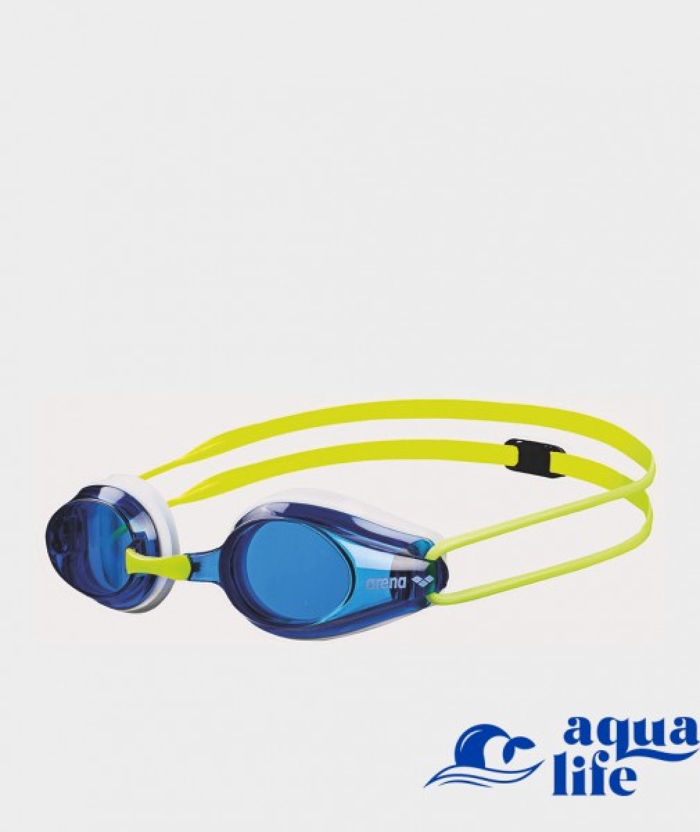очки для плавания Дитячі окуляри TRACKS JR blue-white-fluoyellow Arena картинка 2572 1