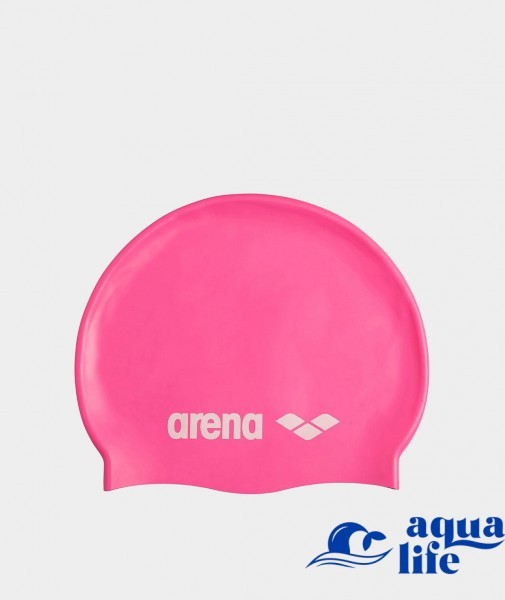 Шапочка Arena Classic Silicone bright pink 2629