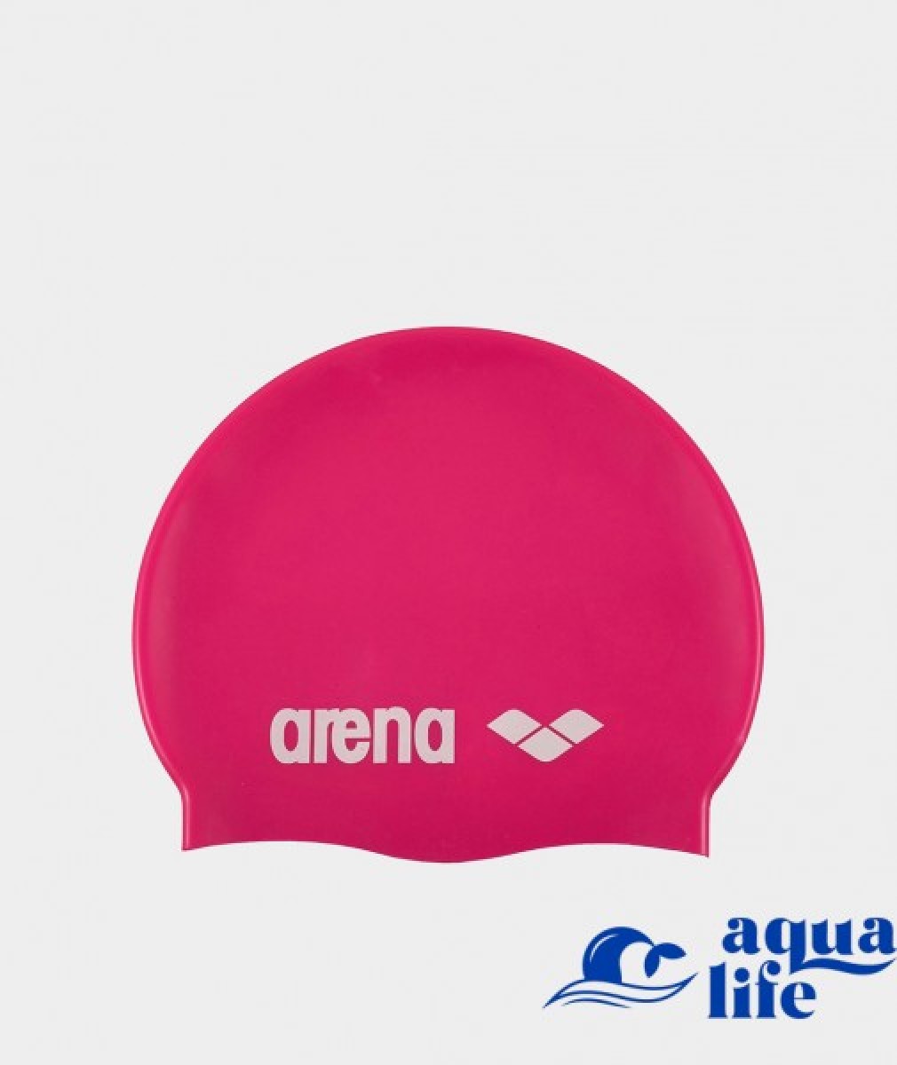 шапочка Classic Silicone fuchsia white Arena картинка 2631