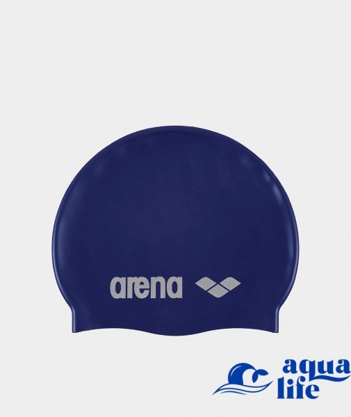 Шапочка Arena Classic Silicone denim-silver 2634