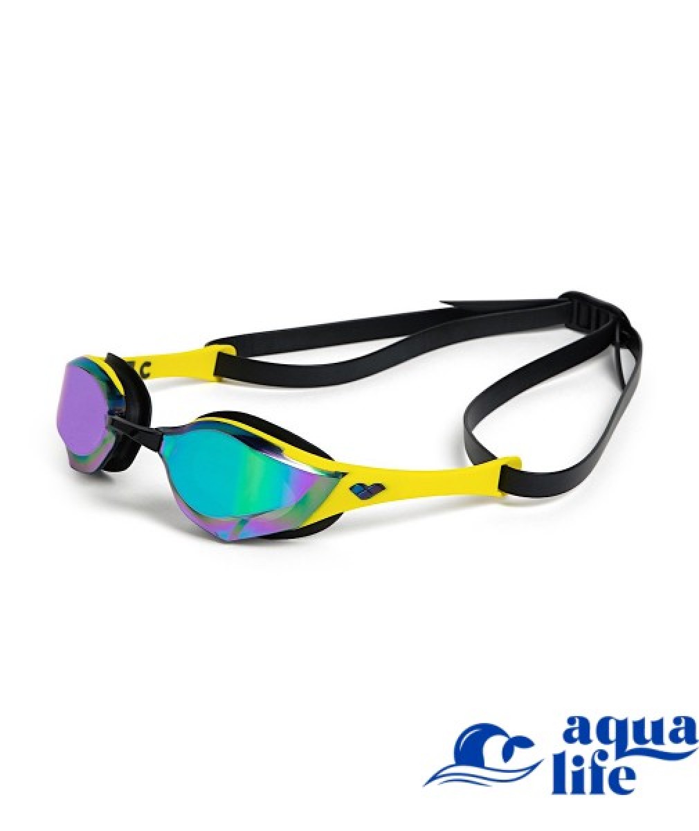 очки для плавания Cobra Edge Swipe Mirror emerald-yellow-black Arena картинка 2908 1