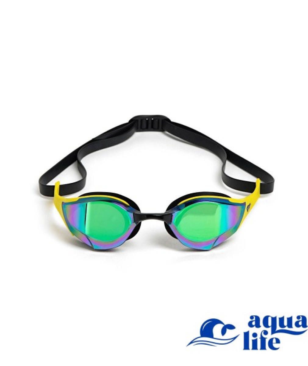 очки для плавания Cobra Edge Swipe Mirror emerald-yellow-black Arena картинка 2908 3