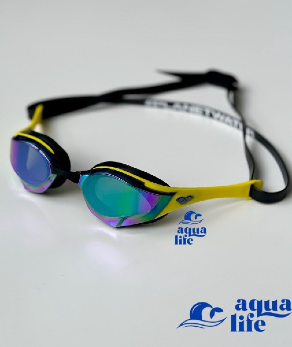 очки для плавания Cobra Edge Swipe Mirror emerald-yellow-black Arena картинка 2908 5