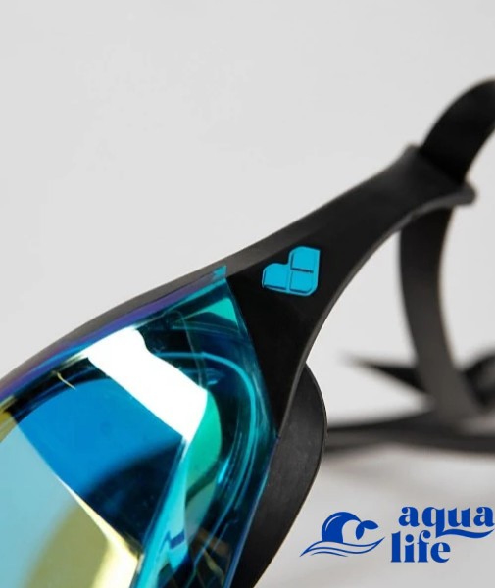 очки для плавания Cobra Edge Swipe Mirror aqua-black-black Arena картинка 2910 2