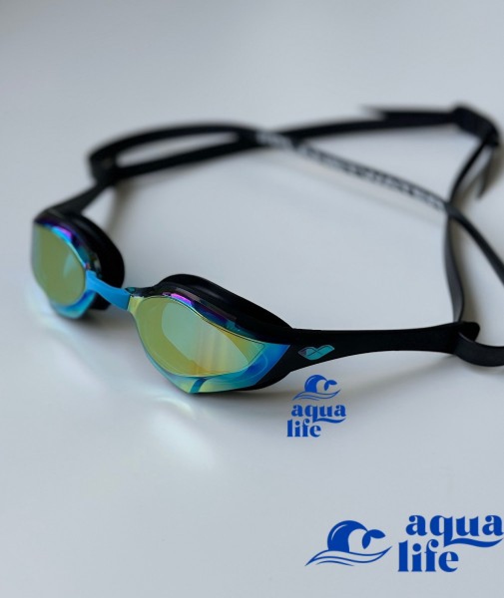 очки для плавания Cobra Edge Swipe Mirror aqua-black-black Arena картинка 2910 4