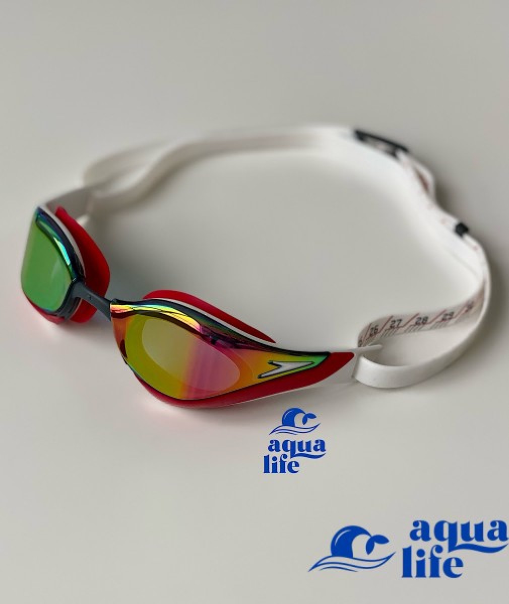 окуляри для плавання Fastskin Pure Focus Mirror red/white Speedo зображення 2918 4