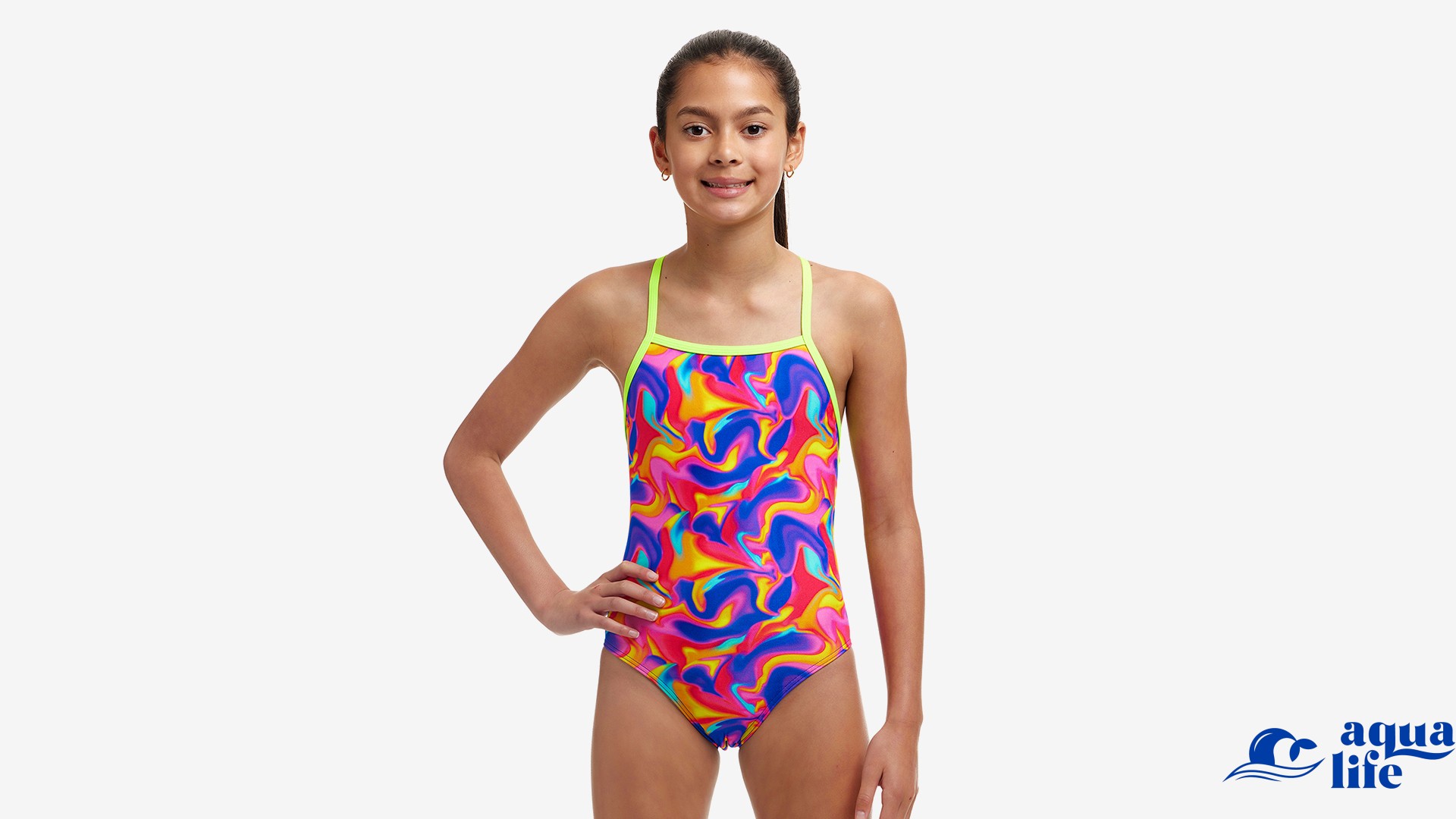 купальник для девочки Summer Swirl Funkita картинка 2976 1