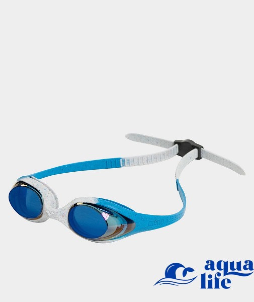 очки для плавания Дитячі окуляри SPIDER JR MIRROR blue-grey-blue Arena картинка 3119 1