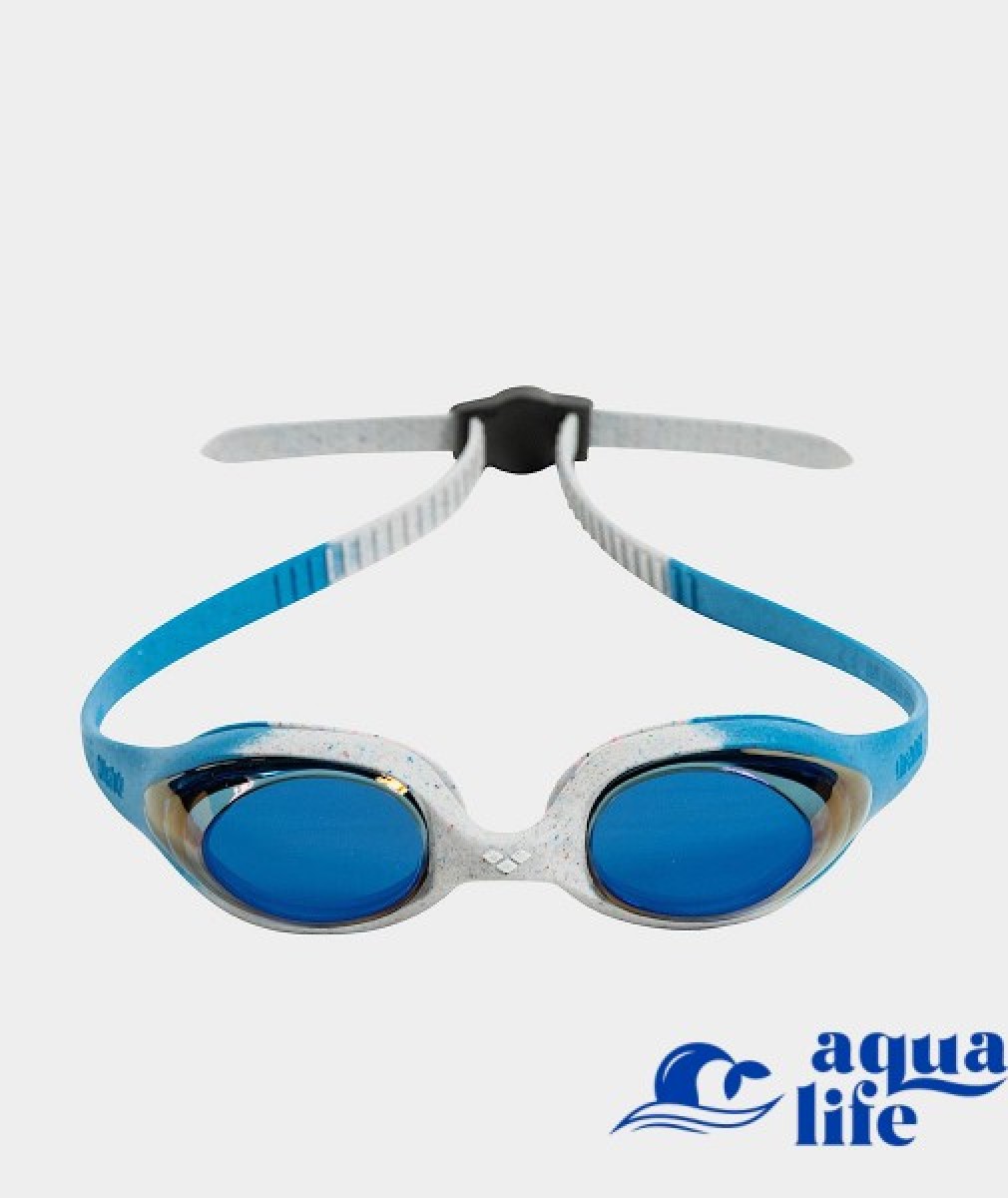 очки для плавания Дитячі окуляри SPIDER JR MIRROR blue-grey-blue Arena картинка 3119 2