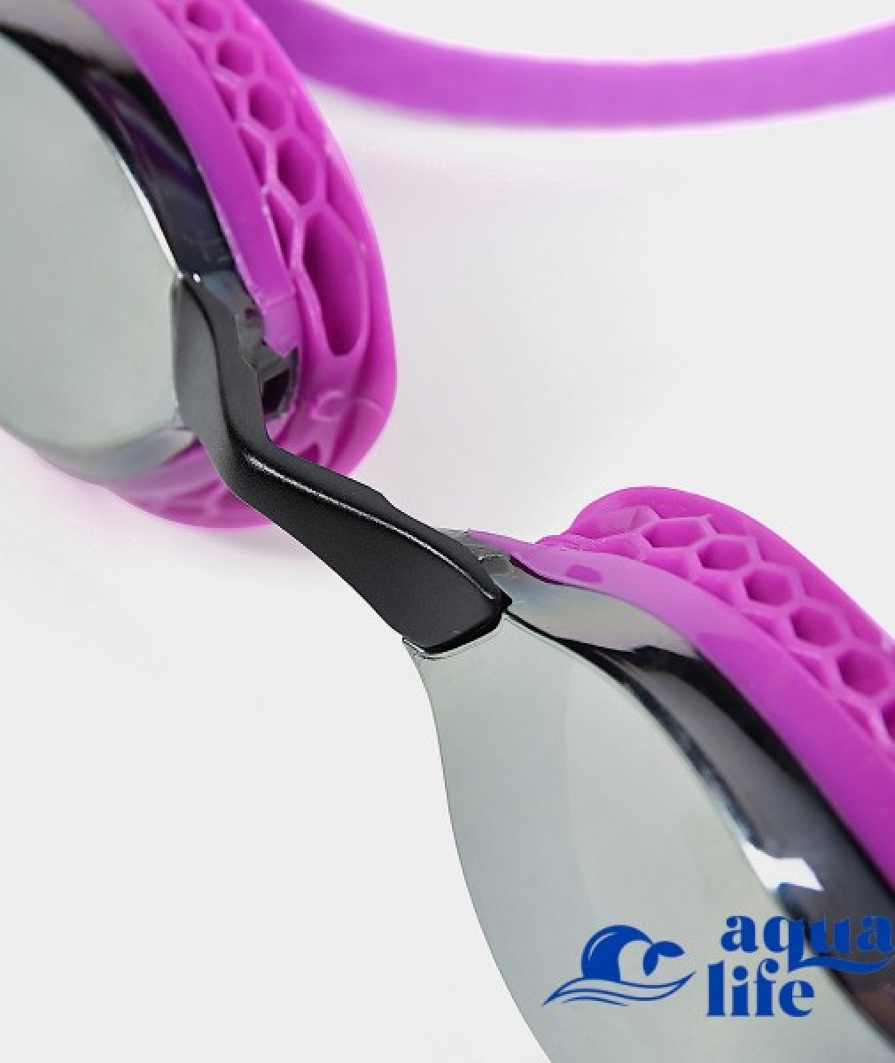 очки для плавания Airspeed Mirror silver-purple-black Arena картинка 3294 4