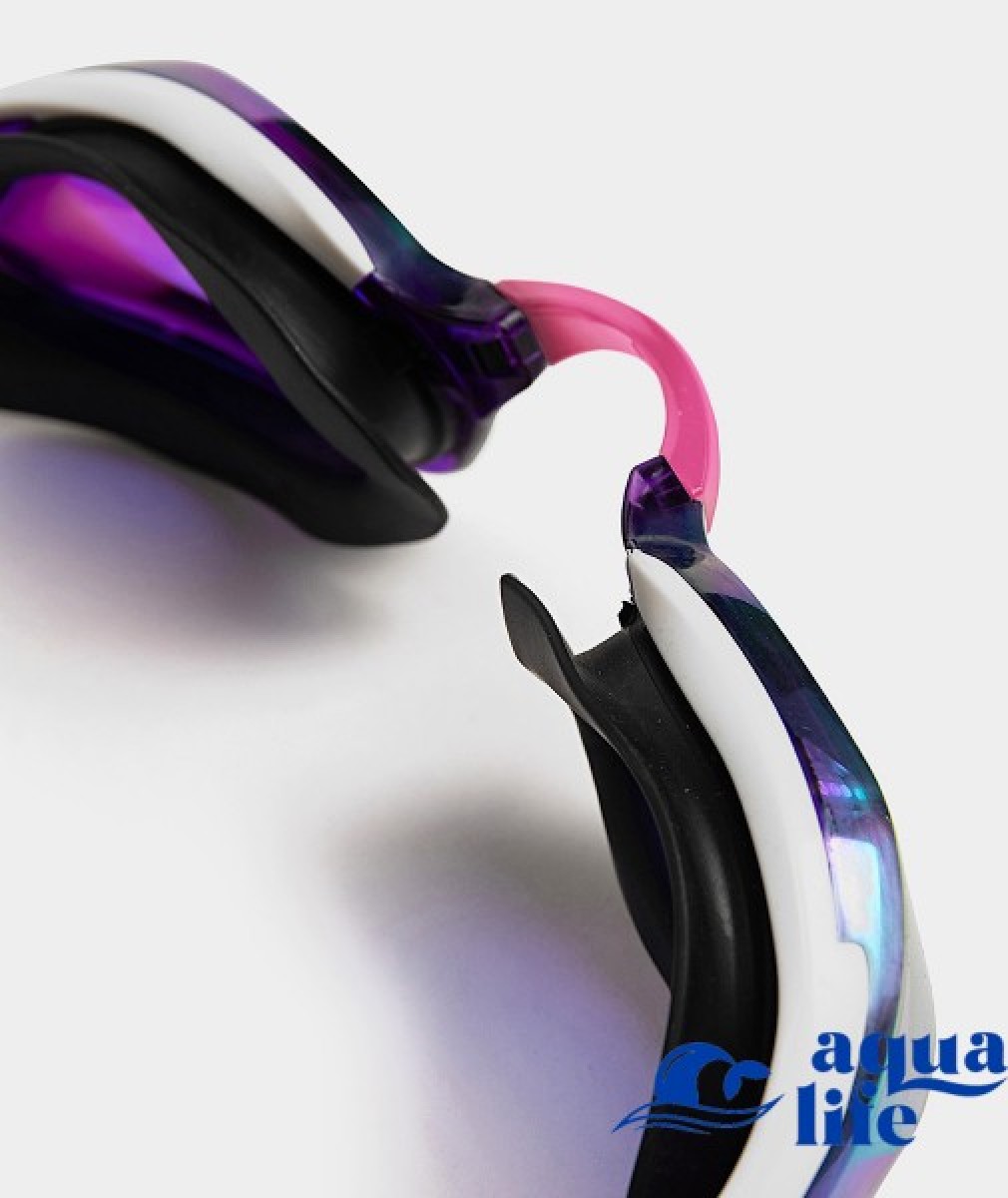 очки для плавания Cobra Edge Swipe Mirror Violet-white-black Arena картинка 3297 5