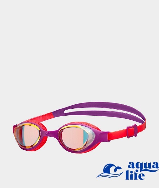 окуляри для плавання Arena Air JR Mirror yellow-copper-plum-bright-cora 3489