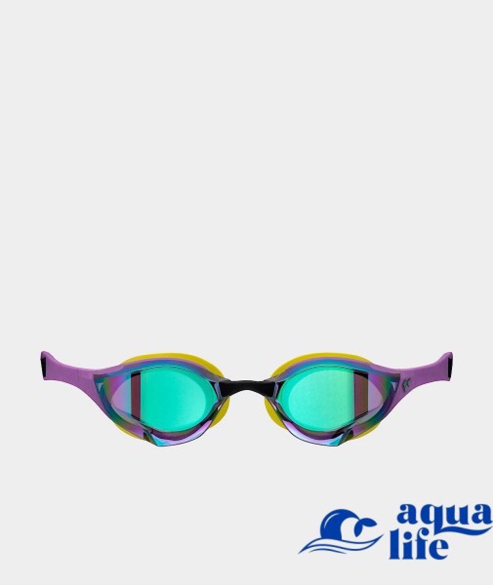 очки для плавания Cobra Edge Swipe Mirror emerald-plum-cyber-lime Arena картинка 3492 2