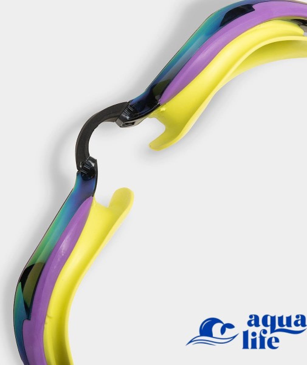 очки для плавания Cobra Edge Swipe Mirror emerald-plum-cyber-lime Arena картинка 3492 4