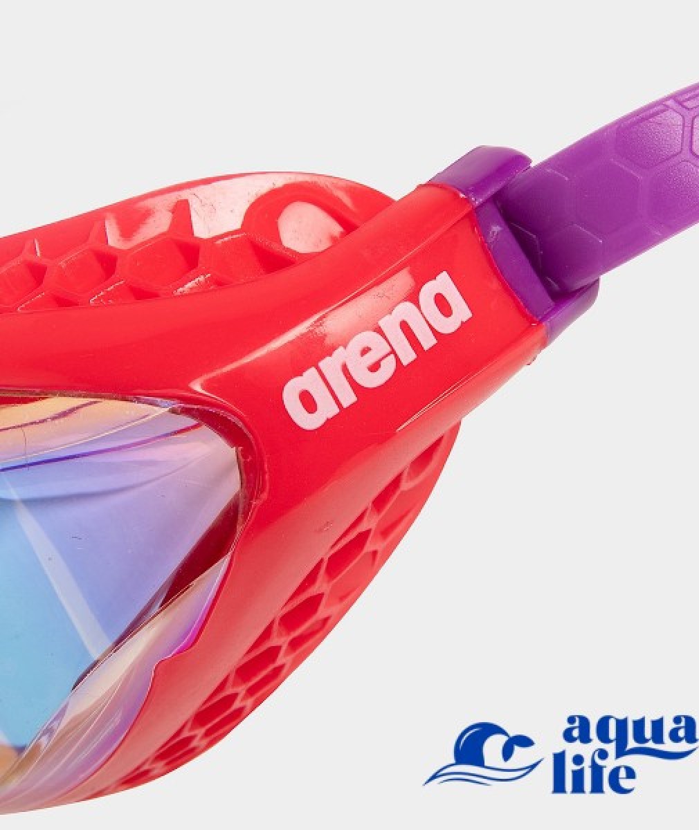 очки для плавания Air-Speed Mirror yellow-copper-bright-coral-plum Arena картинка 3495 3