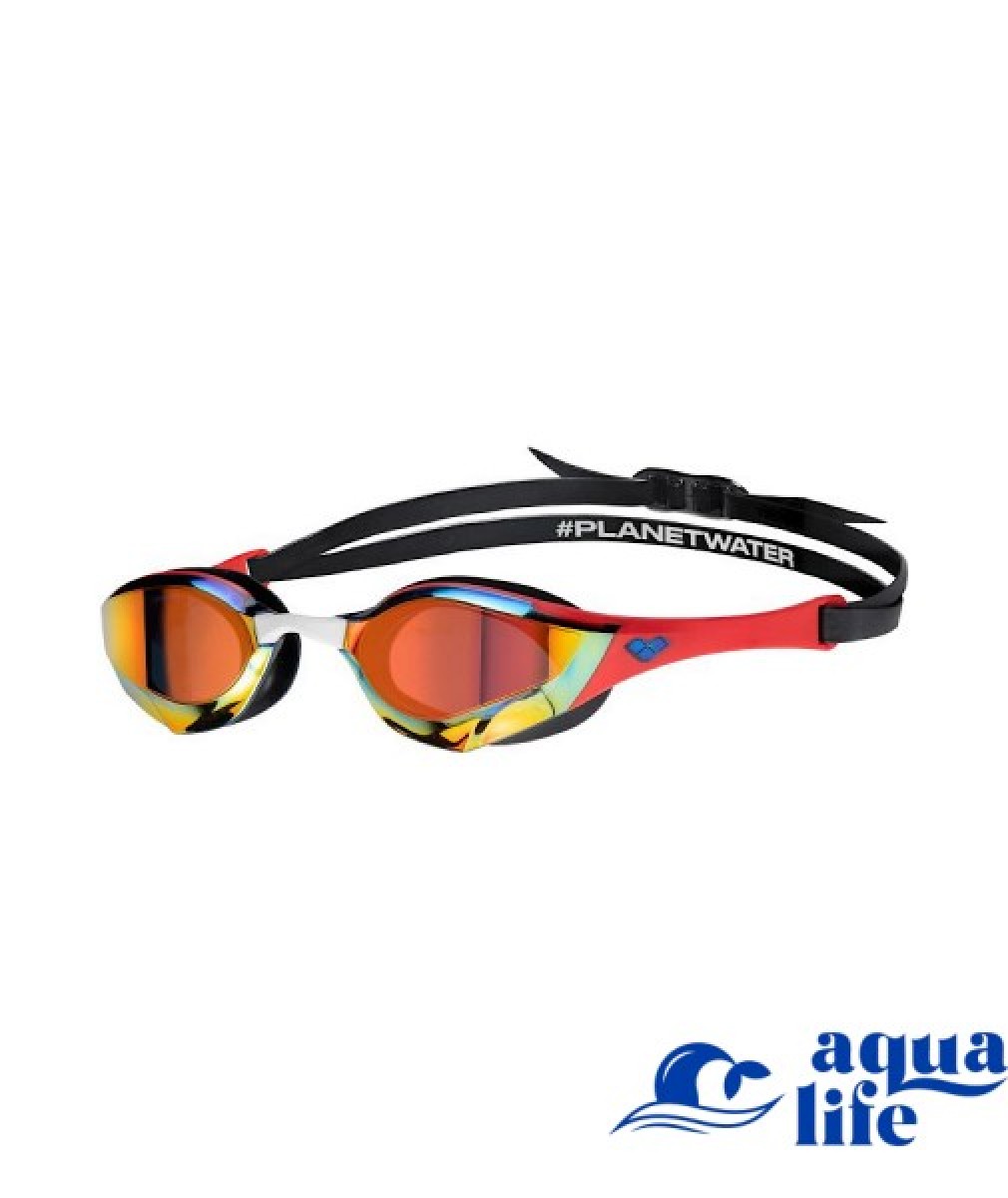 очки для плавания COBRA EDGE SWIPE MIRROR gold-red Arena картинка 3716 1