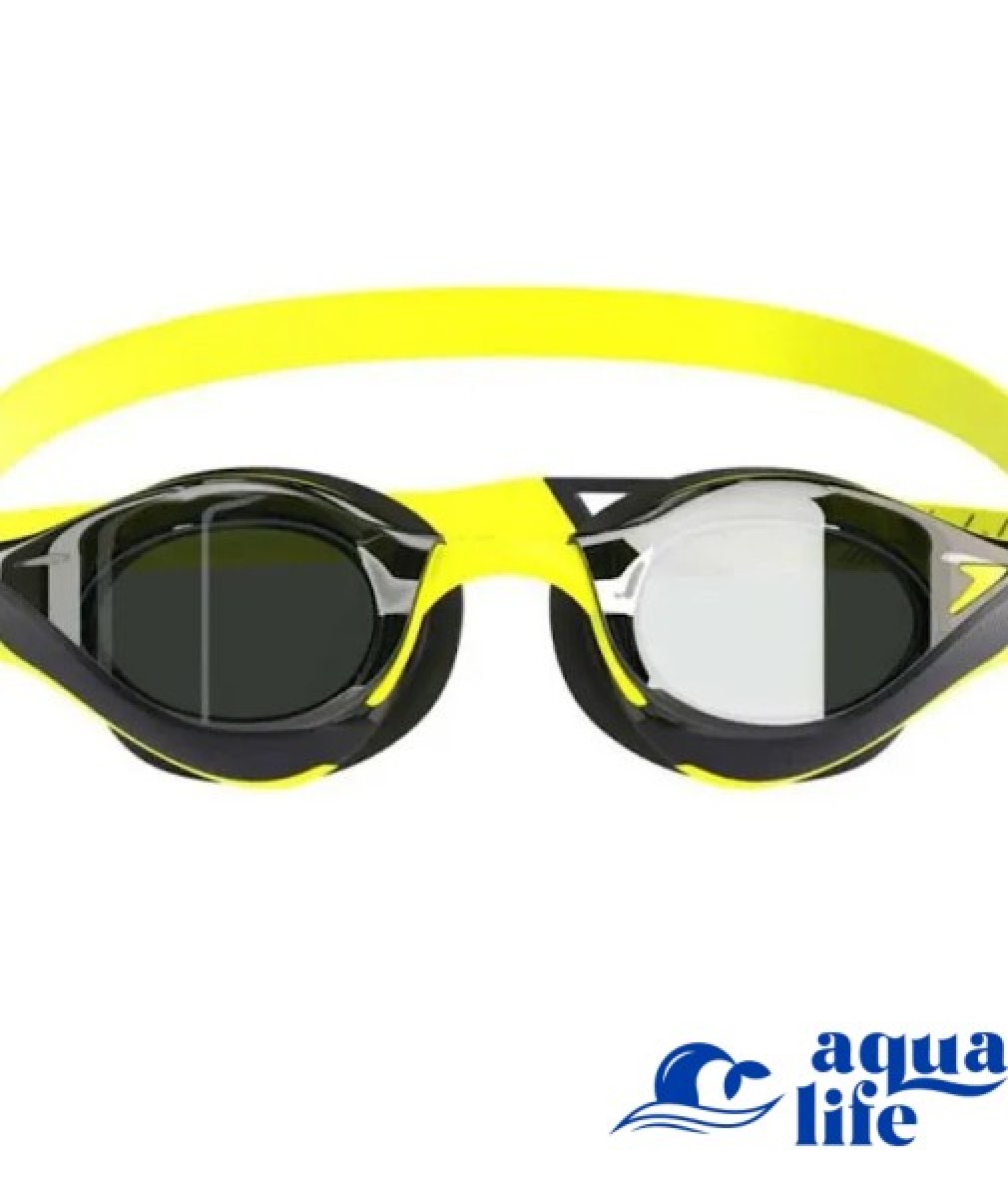 очки для плавания Fastskin Pure Focus Mirror - Hyper Yellow-Smoke-Silver Mirror Speedo картинка 3723 2