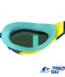 очки для плавания Fastskin Hyper Elite Mirror Goggle - Hyper Yellow-Cobalt-Emerald Speedo картинка 3