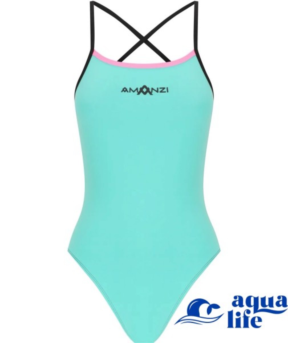 купальник для девочки Tie Back One Piece - Cotton Candy Amanzi картинка 3750 1