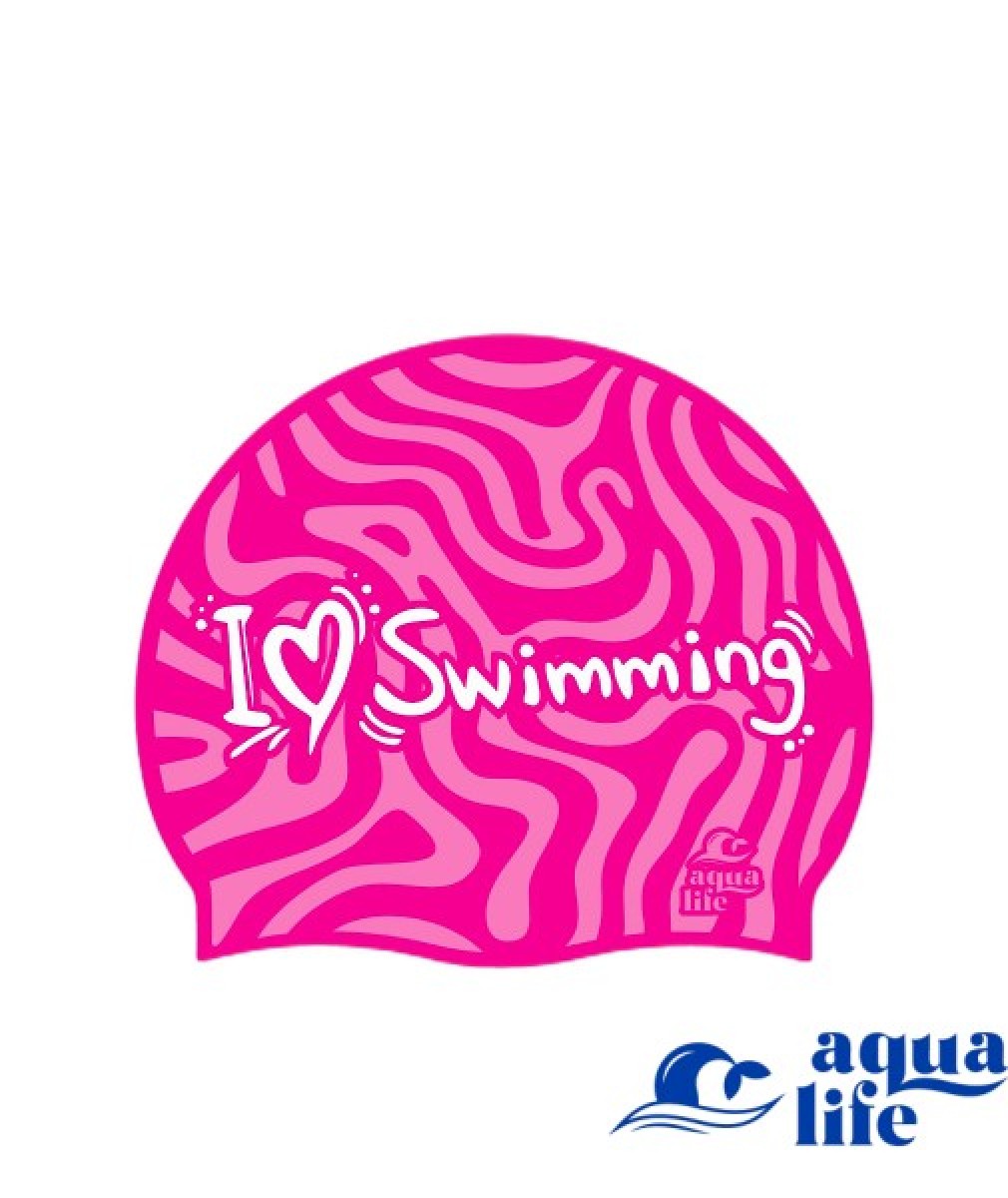 шапочка I love swimming AQUA-Life картинка 3950