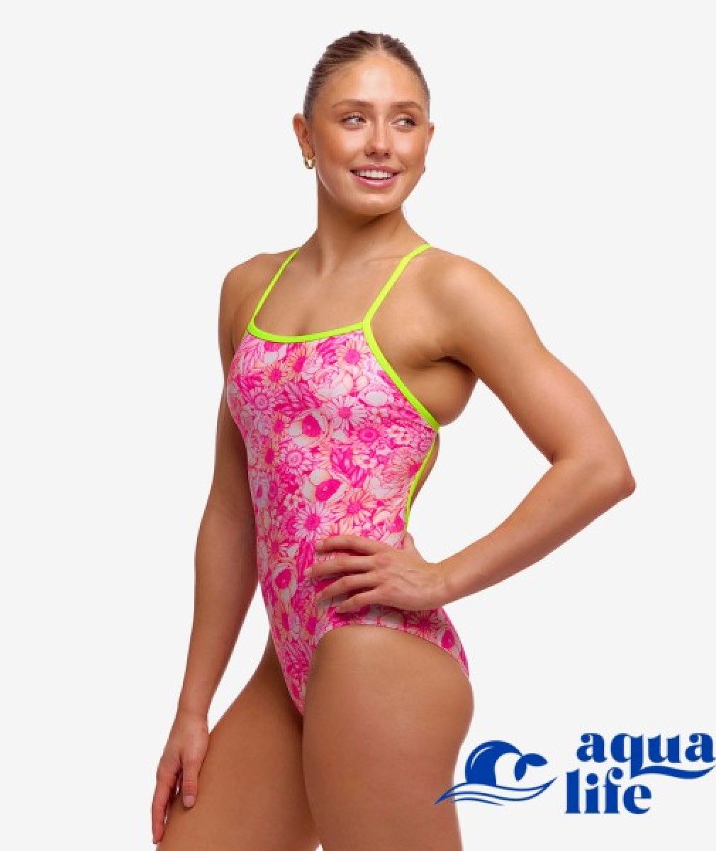 жіночий купальник Rosie Cheeky single strap Funkita зображення 4016 1