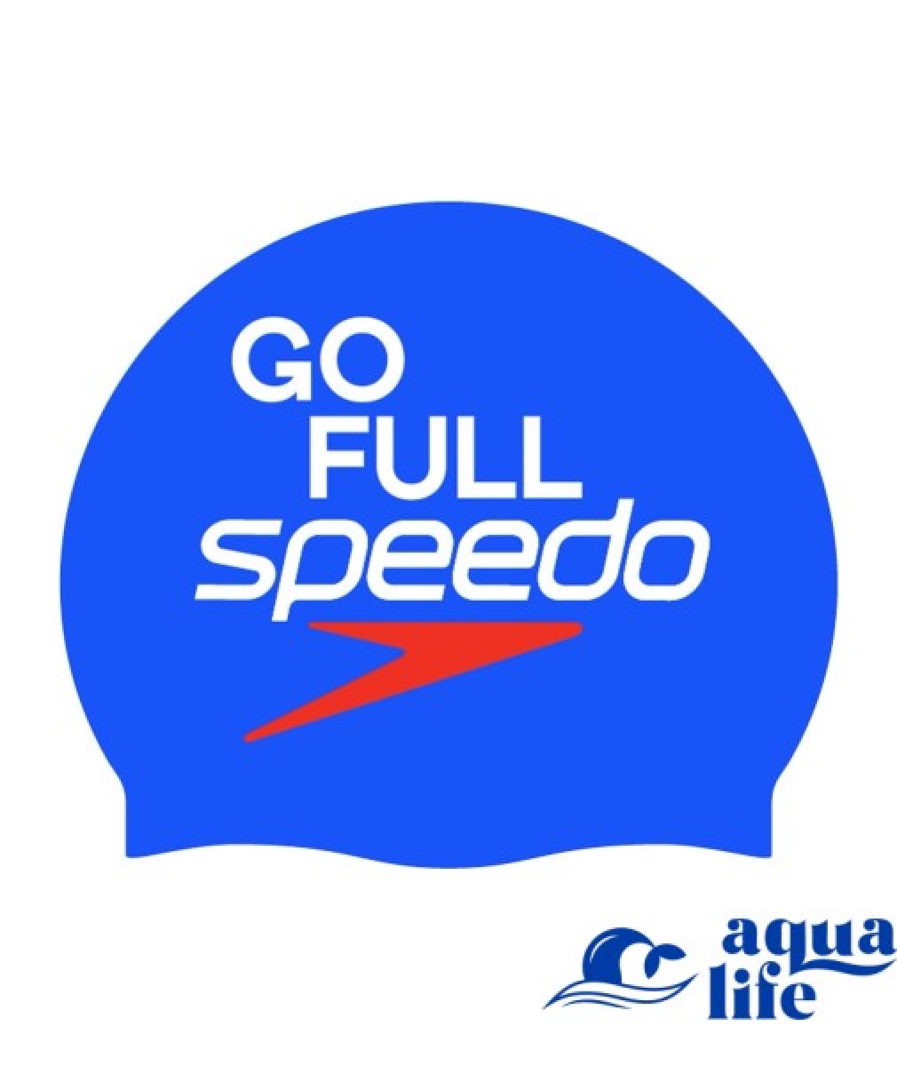 шапочка SLOGAN PRT CAP dark blue Speedo зображення 4122 1
