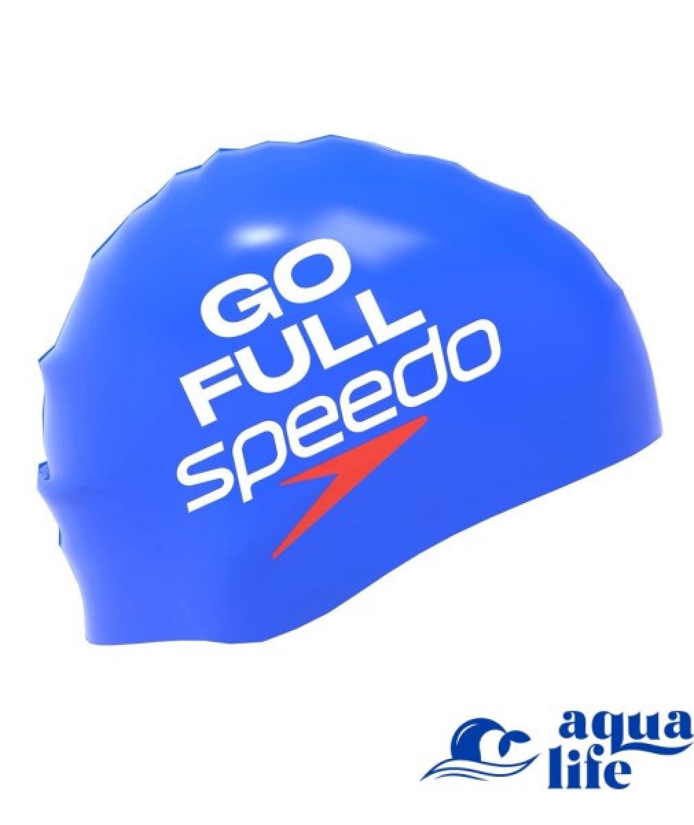 шапочка SLOGAN PRT CAP dark blue Speedo зображення 4122 2