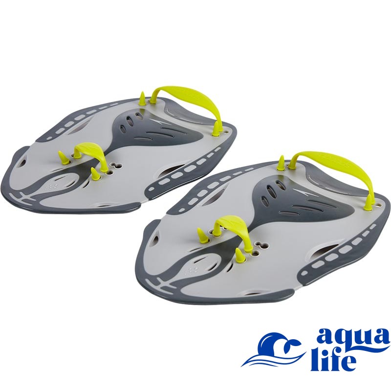 інвентар Лопатки для плавания Speedo Power Paddles Oxid Grey/Lime Speedo зображення 448 1