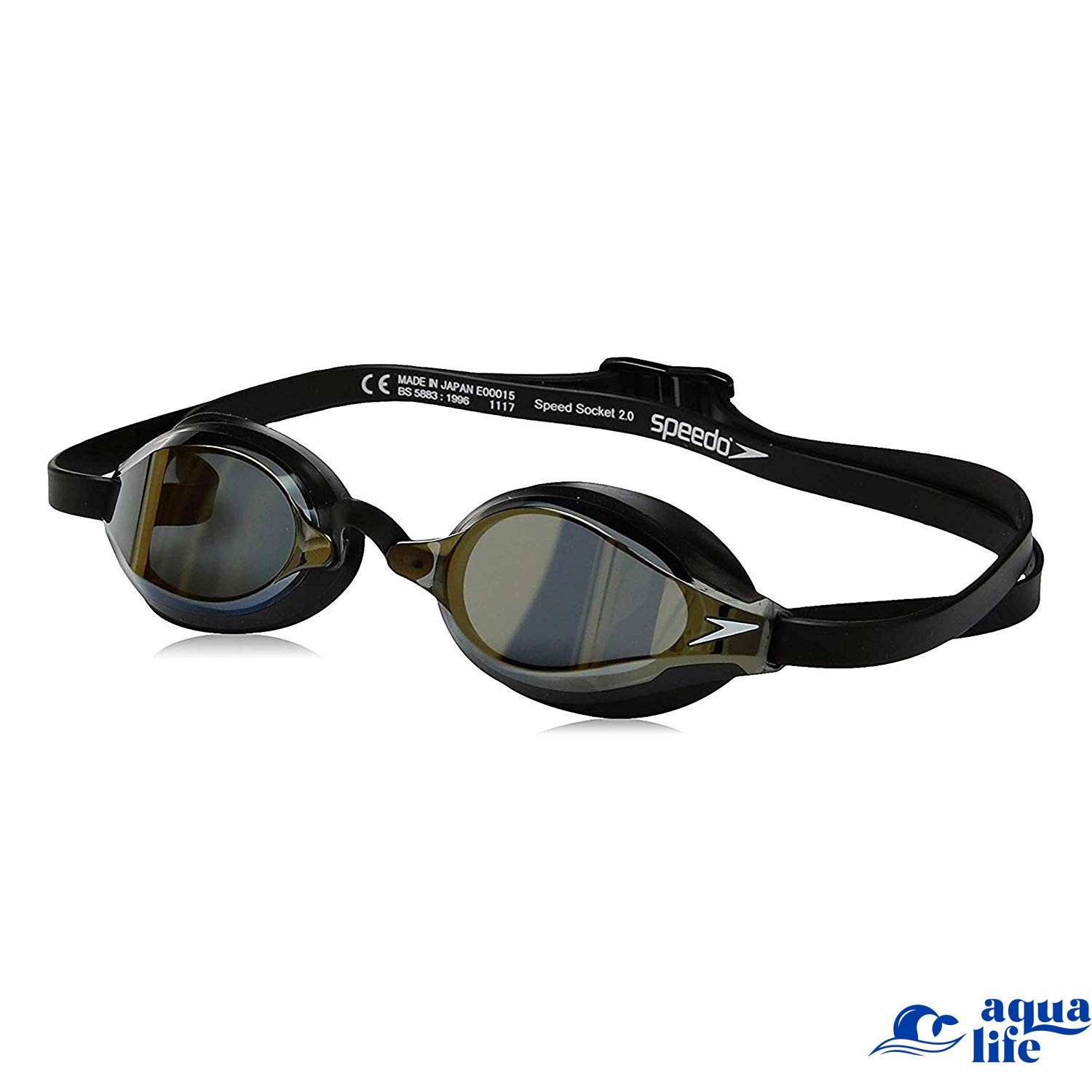 koolhydraat Sluimeren Onvoorziene omstandigheden Купити окуляри для плавання Speedo Speed Socket 2.0 Mirrored Goggle - Deep  Gold за кращою ціною