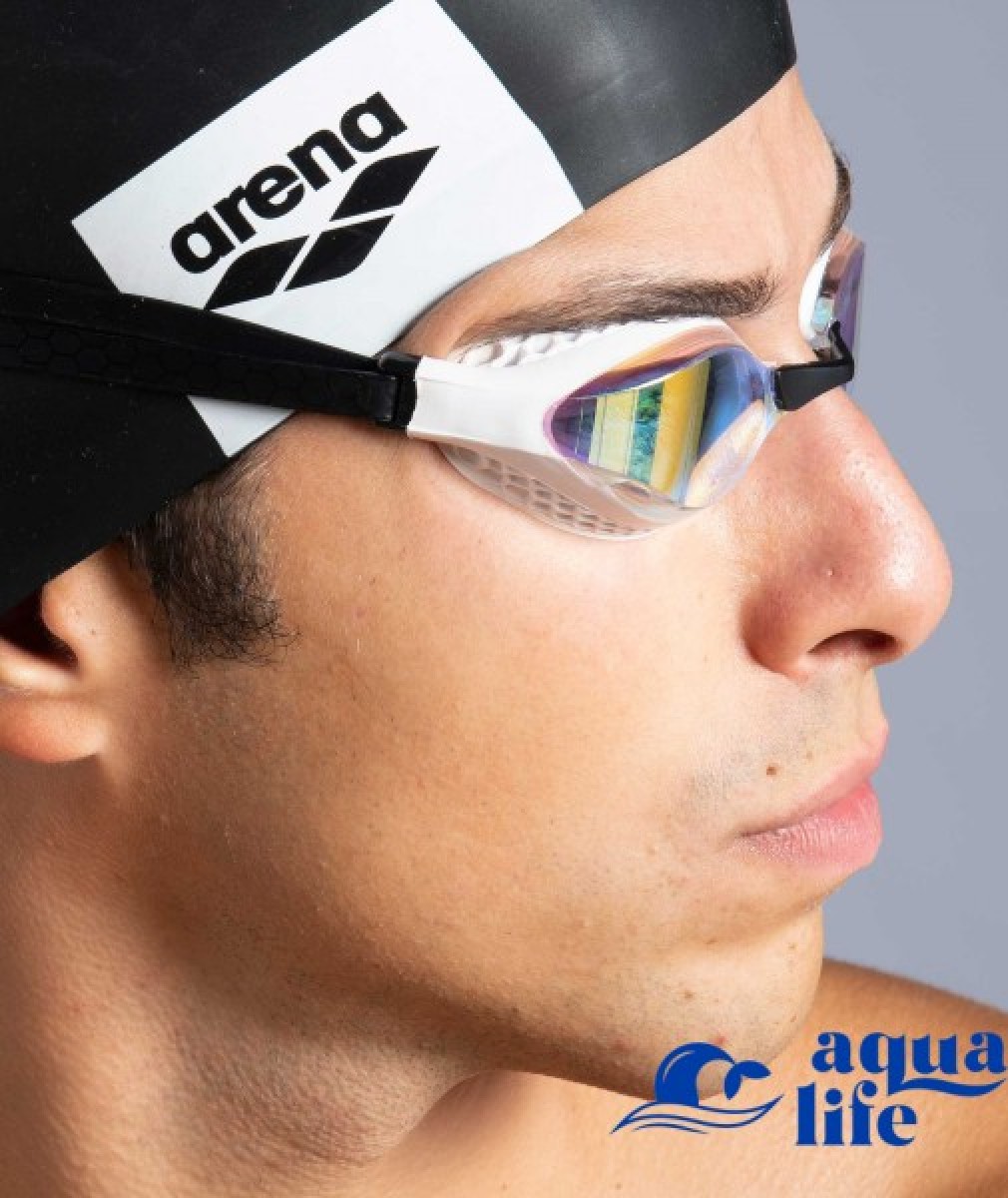 очки для плавания Air-Speed Mirror - Yellow Copper-White Arena картинка 792 2