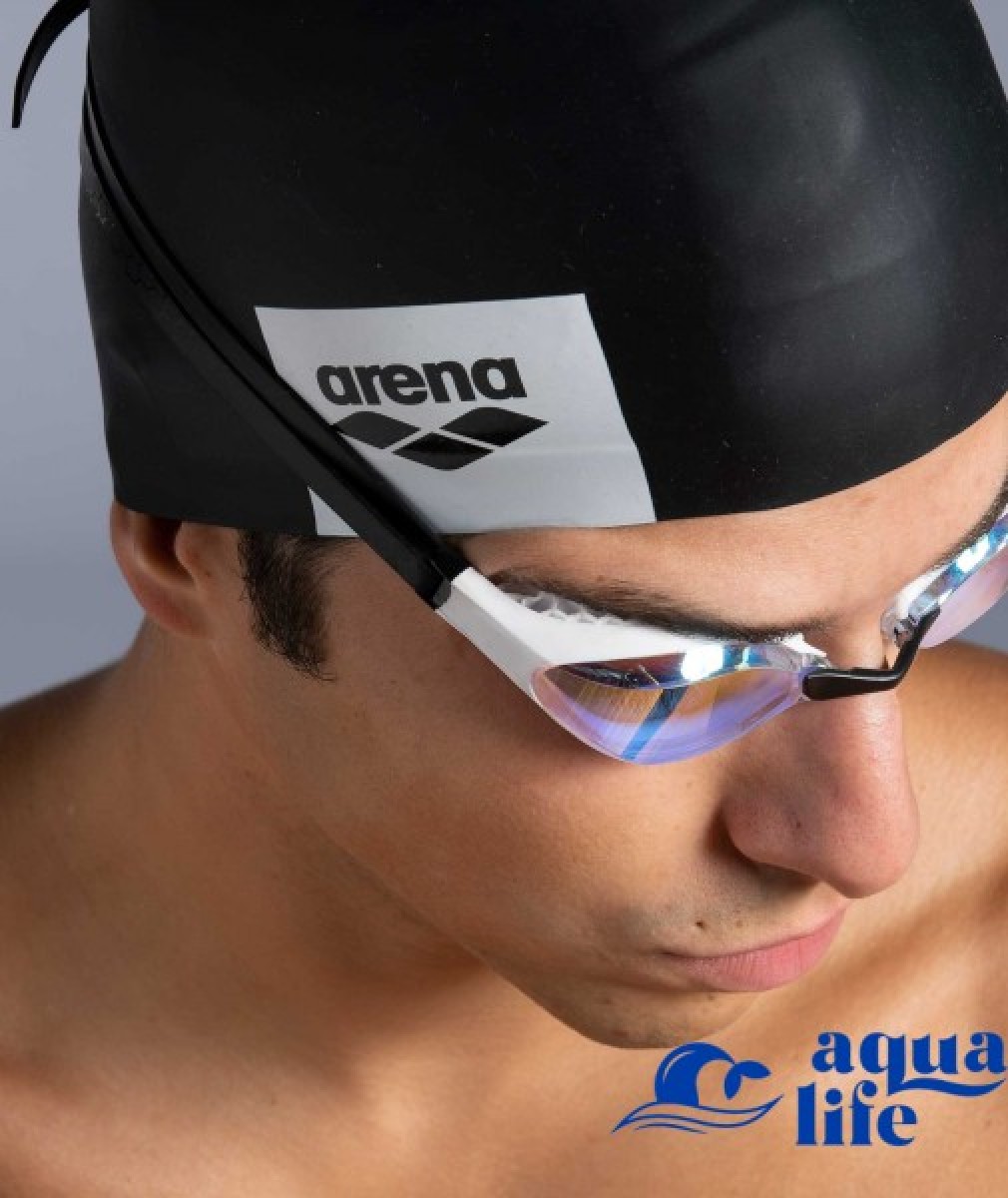 очки для плавания Air-Speed Mirror - Yellow Copper-White Arena картинка 792 3