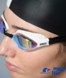 очки для плавания Air-Speed Mirror - Yellow Copper-White Arena картинка 4